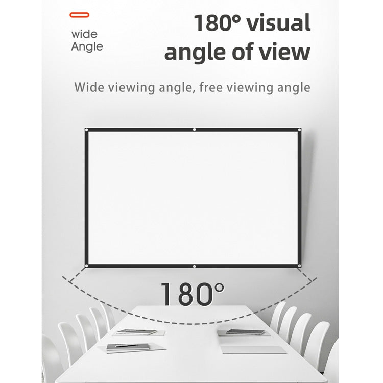 Simple Folding High Density Polyester Projector Film Curtain, Size:120 inch (4:3) Projection Area: 240x180cm - Consumer Electronics by buy2fix | Online Shopping UK | buy2fix