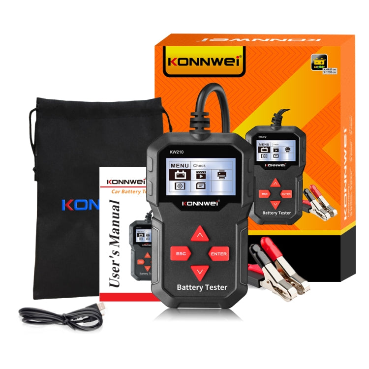 KONNWEI KW210 Car Battery Test Battery Capacity Resistance Battery Detector - In Car by KONNWEI | Online Shopping UK | buy2fix