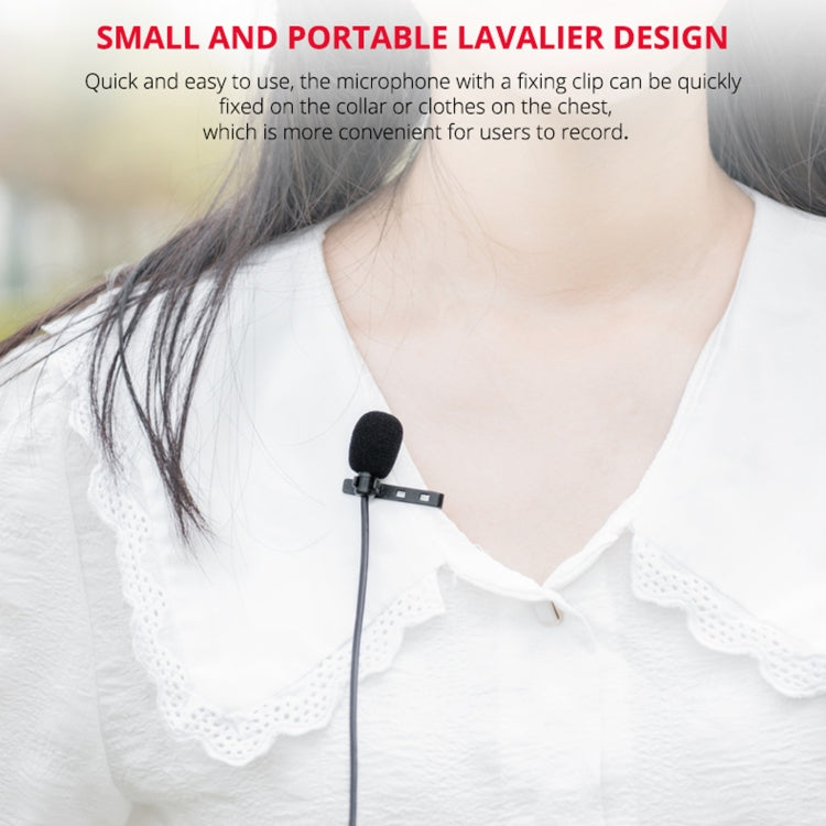 YELANGU MY2-C Type-C Interface Live Broadcast Interview Mobile Phone Single Clip Lavalier Microphone, Length: 1.5m - Consumer Electronics by YELANGU | Online Shopping UK | buy2fix