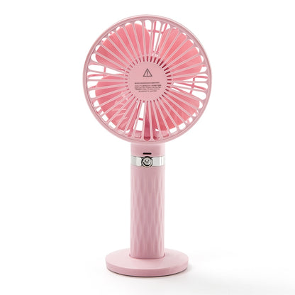 S8 Portable Mute Handheld Desktop Electric Fan, with 3 Speed Control (Pink) - Consumer Electronics by buy2fix | Online Shopping UK | buy2fix