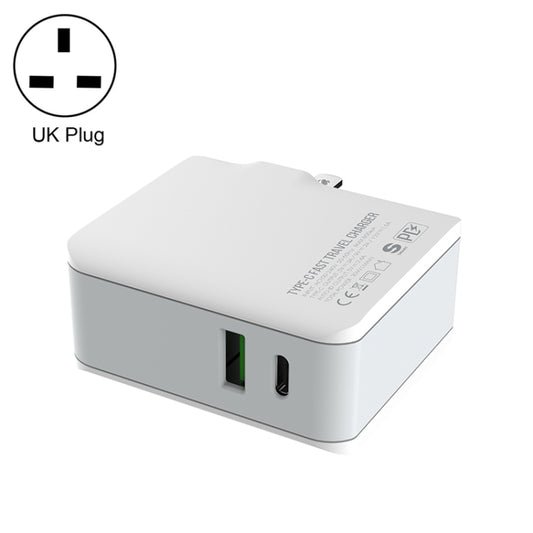 LDNIO A4403C 30W PD + Auto-id Foldable Fast Travel Charger with 1m 8 Pin Cable, UK Plug - Apple Accessories by LDNIO | Online Shopping UK | buy2fix