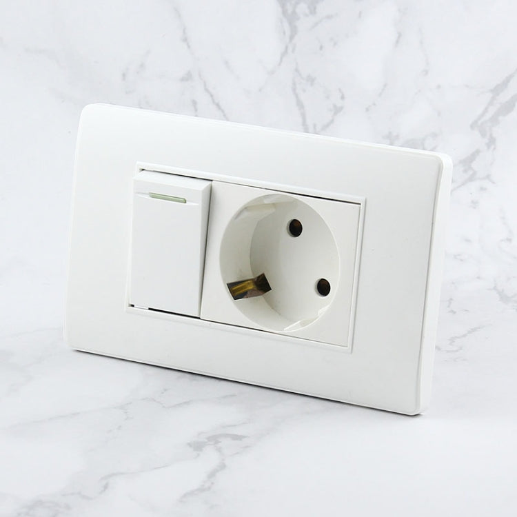 118 Type PC Power Socket with Switch, EU Plug - Consumer Electronics by buy2fix | Online Shopping UK | buy2fix