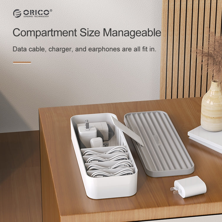 ORICO ORICO-CSB-18-WH-BP Cable Management Box Case(Grey White) - Storage Boxes by ORICO | Online Shopping UK | buy2fix