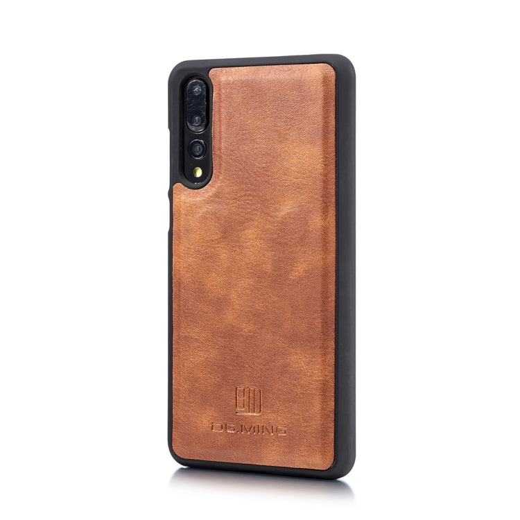 Crazy Horse Texture Flip Detachable Magnetic Leather Case for Huawei P20 Pro, with Holder & Card Slots & Wallet(Brown) - Huawei Cases by DG.MING | Online Shopping UK | buy2fix