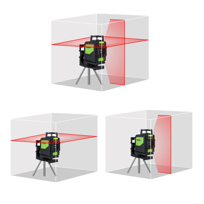 901CR H360 Degrees / V130 Degrees Laser Level Covering Walls and Floors 5 Line Red Beam IP54 Water / Dust proof(Red) - Consumer Electronics by buy2fix | Online Shopping UK | buy2fix