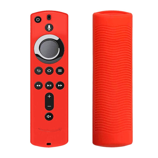 Non-slip Texture Washable Silicone Remote Control Cover for Amazon Fire TV Remote Controller (Red) - Consumer Electronics by buy2fix | Online Shopping UK | buy2fix