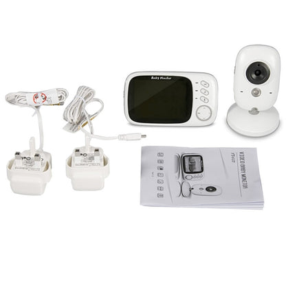 VB603 3.2 inch LCD 2.4GHz Wireless Surveillance Camera Baby Monitor, Support Two Way Talk Back, Night Vision(White) - Security by buy2fix | Online Shopping UK | buy2fix