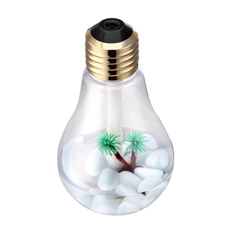 400ML Colorful Light Portable Bulb Shape Aromatherapy Air Purifier Humidifier for Home / Office / Car(Gold) - Home & Garden by buy2fix | Online Shopping UK | buy2fix
