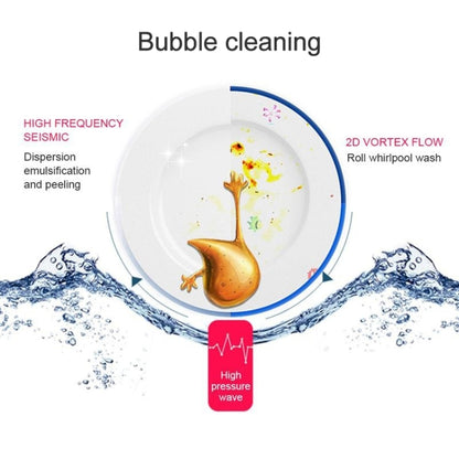GYB001 Mini-ultrasonic Dishwasher Portable USB Charging Fruit Cleaner, Neutral Packaging(Champagne Gold) - Home & Garden by buy2fix | Online Shopping UK | buy2fix