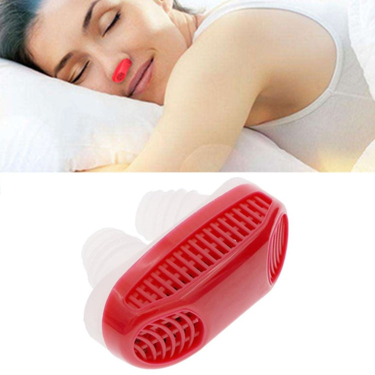 2 in 1 ABS Silicone Anti Snoring Air Purifier (Red) - Anti Snoring Tools by buy2fix | Online Shopping UK | buy2fix