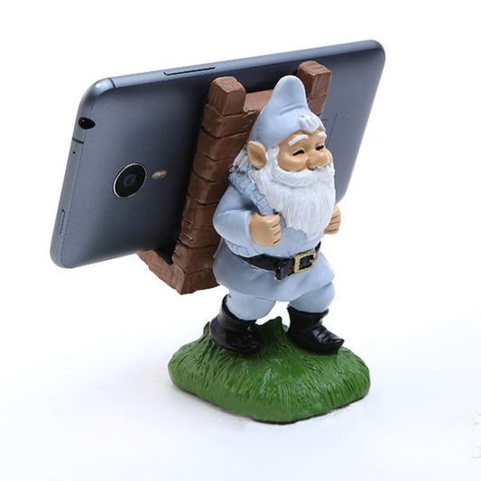 Keepwood KW-0111C Santa Claus Dwarf Shape Creative Desktop Mobile Phone Holder Bracket - Desktop Holder by Keepwood | Online Shopping UK | buy2fix