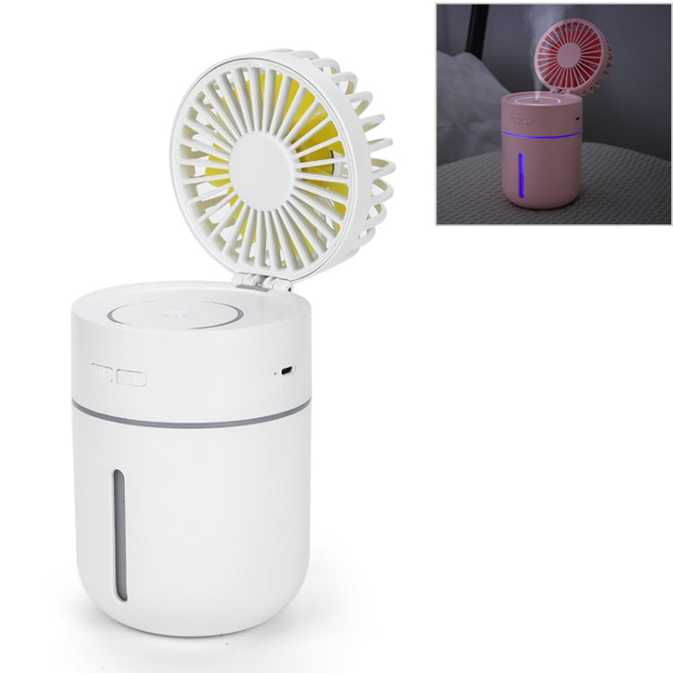 T9 Portable Adjustable USB Charging Desktop Humidifying Fan with 3 Speed Control (White) - Consumer Electronics by buy2fix | Online Shopping UK | buy2fix