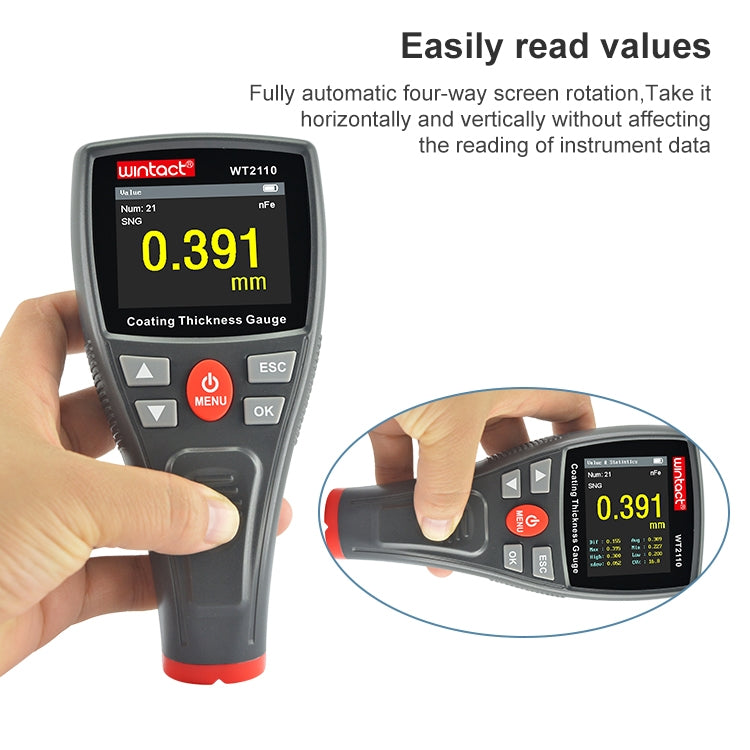 Wintact WT2110 Color Screen Display Coating Thickness Gauge - Consumer Electronics by Wintact | Online Shopping UK | buy2fix