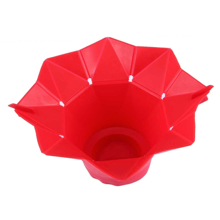 2 PCS Creative Foldable Silicone Microwave Popcorn Maker(Red) - Home & Garden by buy2fix | Online Shopping UK | buy2fix