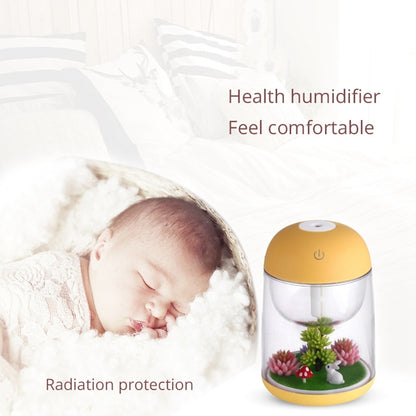 Imycoo WT602 2W Portable Mini Micro Landscape Design USB Charge Aromatherapy Air Humidifier with LED Colorful Light, Water Tank Capacity: 180ml, DC 5V(Yellow) - Home & Garden by buy2fix | Online Shopping UK | buy2fix