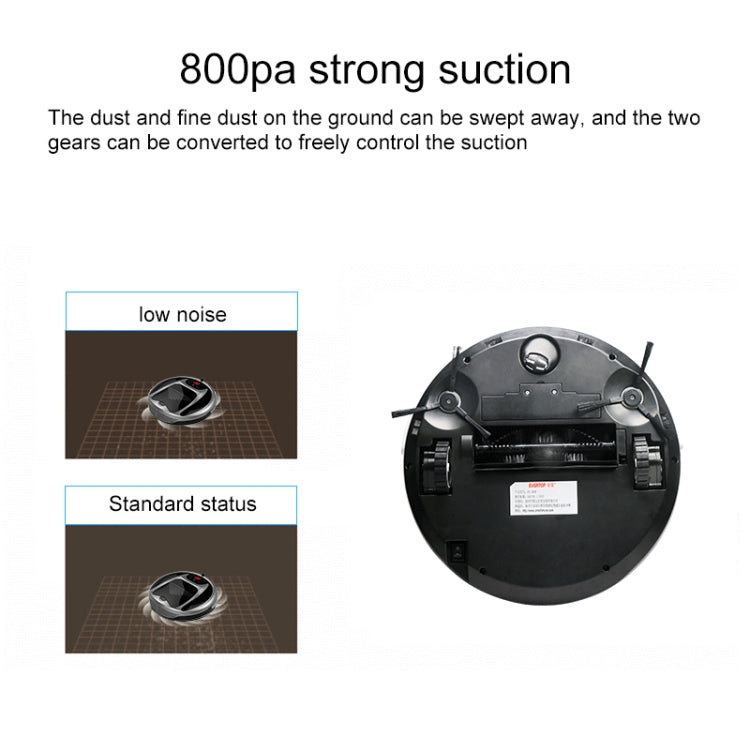 FD-3RSW(IB)CS 800Pa Suction Smart Household Vacuum Cleaner Clean Robot with Remote Control - Consumer Electronics by buy2fix | Online Shopping UK | buy2fix