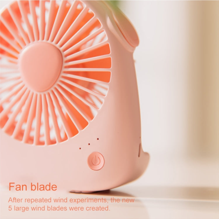 WT-F14 1200 mAh Pig Shape Mini Portable Fan with 3 Speed Control(Purple) - Consumer Electronics by buy2fix | Online Shopping UK | buy2fix