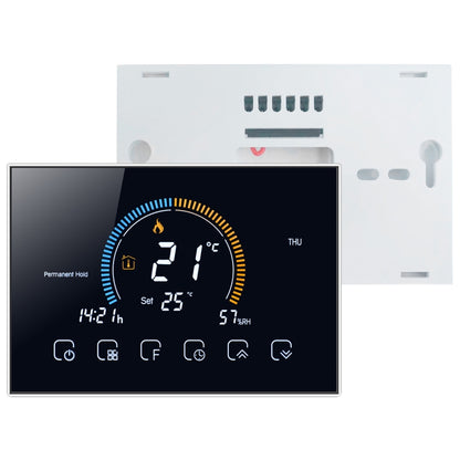 BHT-8000-GALW Control Water Heating Energy-saving and Environmentally-friendly Smart Home Negative Display LCD Screen Round Room Thermostat with WiFi(Black) - Consumer Electronics by buy2fix | Online Shopping UK | buy2fix