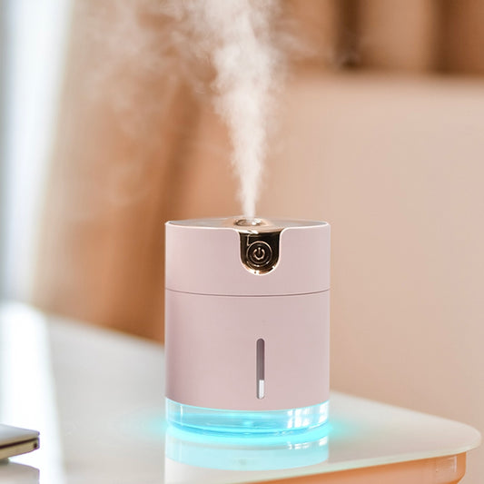 WT-H16 USB Charging Water Pattern Atomizing Humidifier with Colorful Night Lights, Water Tank Capacity: 300mL (Pink) - Home & Garden by buy2fix | Online Shopping UK | buy2fix