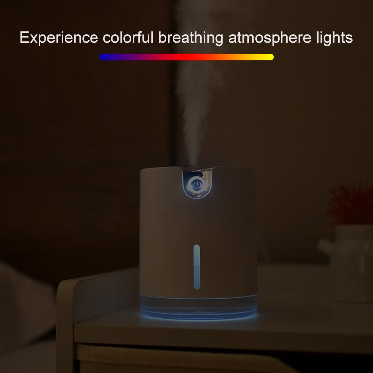 WT-H16 USB Charging Water Pattern Atomizing Humidifier with Colorful Night Lights, Water Tank Capacity: 300mL (White) - Home & Garden by buy2fix | Online Shopping UK | buy2fix