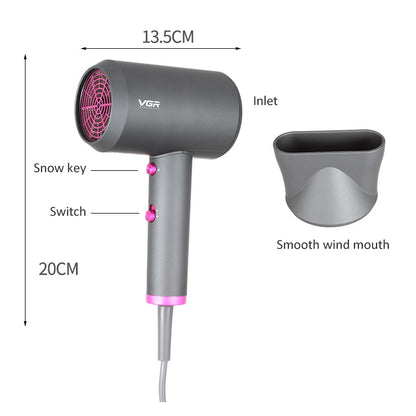 VGR V-400 Household Negative Ion Hair Dryers with 2 Gear Adjustment, Plug Type: EU Plug - Hair Dryers & Accessories by VGR | Online Shopping UK | buy2fix