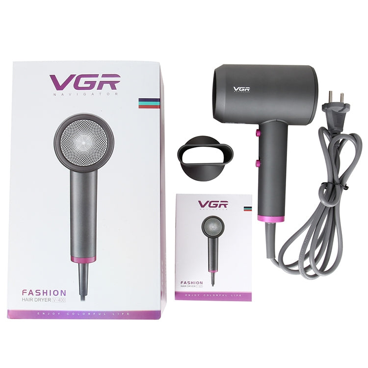 VGR V-400 Household Negative Ion Hair Dryers with 2 Gear Adjustment, Plug Type: EU Plug - Hair Dryers & Accessories by VGR | Online Shopping UK | buy2fix