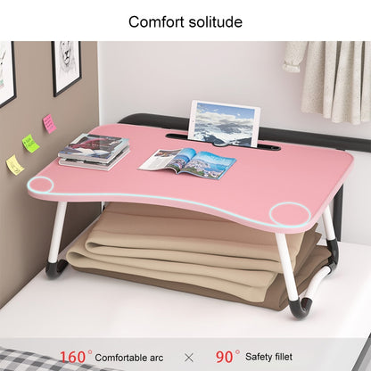 W-shaped Non-slip Legs Pattern Adjustable Folding Portable Laptop Desk with Card Slot (Sea Island) - Computer & Networking by buy2fix | Online Shopping UK | buy2fix