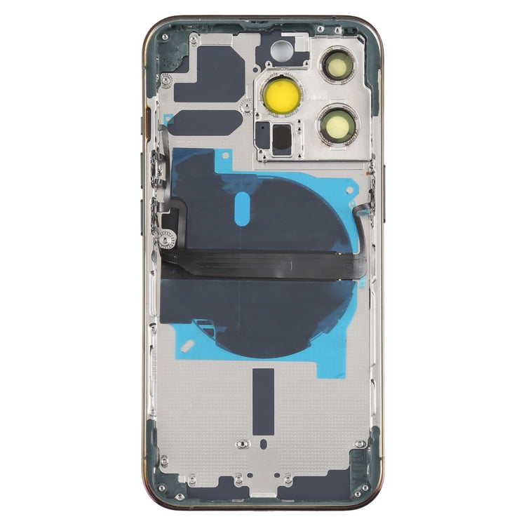 For iPhone 13 Pro Battery Back Cover with Side Keys & Card Tray & Power + Volume Flex Cable & Wireless Charging Module(Green) - Back Cover by buy2fix | Online Shopping UK | buy2fix