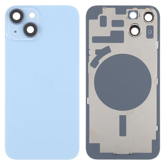 For iPhone 14 Back Housing Cover with Camera Lens(Blue) - Repair & Spare Parts by buy2fix | Online Shopping UK | buy2fix