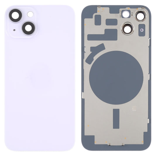 For iPhone 14 Back Housing Cover with Camera Lens(Purple) - Repair & Spare Parts by buy2fix | Online Shopping UK | buy2fix