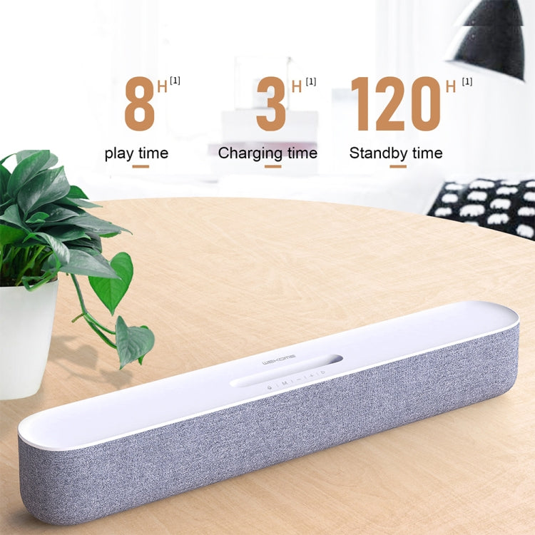 WK D21 Witdeer Series Portable Wireless Bluetooth Speaker Support TF Card & AUX & U Disk(White) - Desktop Speaker by WK | Online Shopping UK | buy2fix