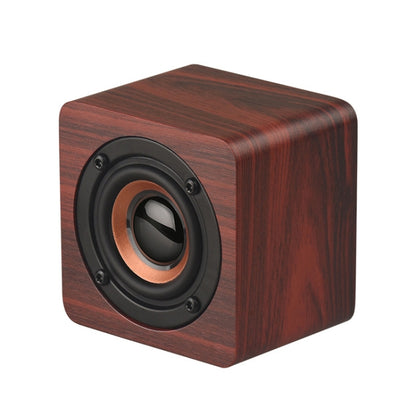 Q1 Wooden Mini Portable Mega Bass Wireless Bluetooth Speaker(Red) - Mini Speaker by buy2fix | Online Shopping UK | buy2fix