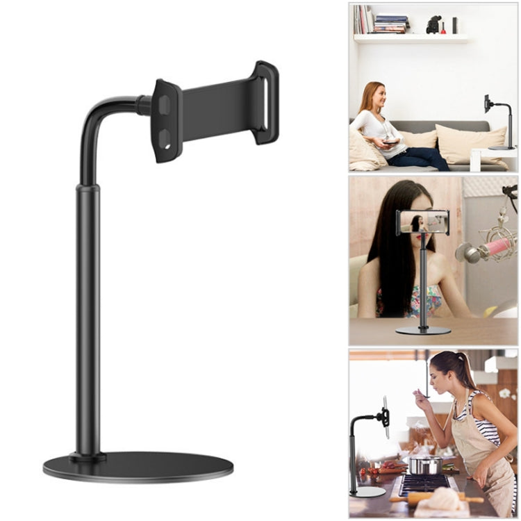 ZM-15 Rotatable Aluminum Alloy Desktop Stand Lazy Stand for 4.7-12.9 inch Mobile Phones / Tablets(Black) - Desktop Holder by buy2fix | Online Shopping UK | buy2fix