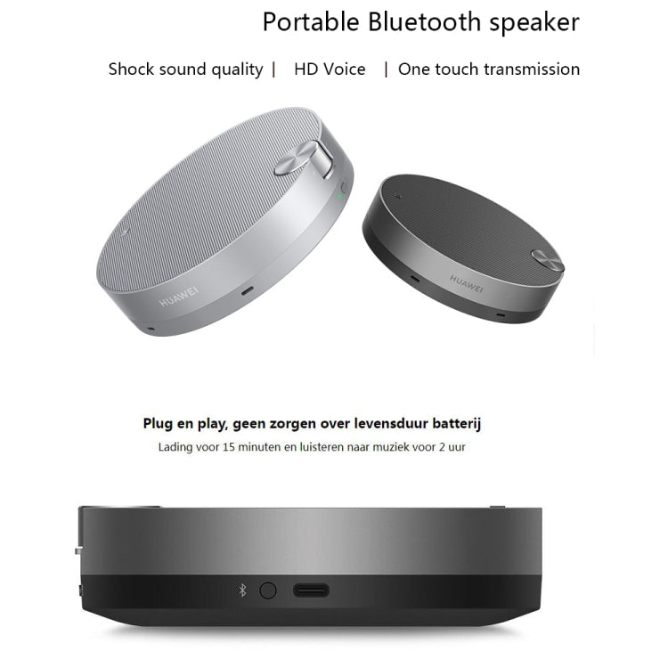 Original Huawei FreeGO Bluetooth 5.0 Portable Pickup Noise Reduction Bluetooth Speaker(Black) - Mini Speaker by Huawei | Online Shopping UK | buy2fix