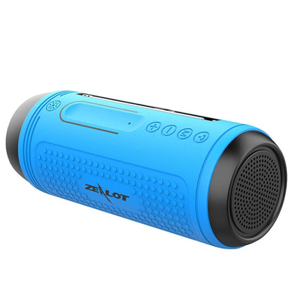 ZEALOT A1 Multifunctional Bass Wireless Bluetooth Speaker, Built-in Microphone, Support Bluetooth Call & AUX & TF Card & LED Lights (Blue) - Desktop Speaker by ZEALOT | Online Shopping UK | buy2fix