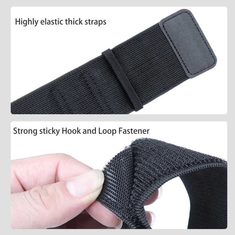 Elastic Wristband Hands Free Phone Holder, Wristband Length: 40cm (Black) - Hand-Sticking Bracket by buy2fix | Online Shopping UK | buy2fix