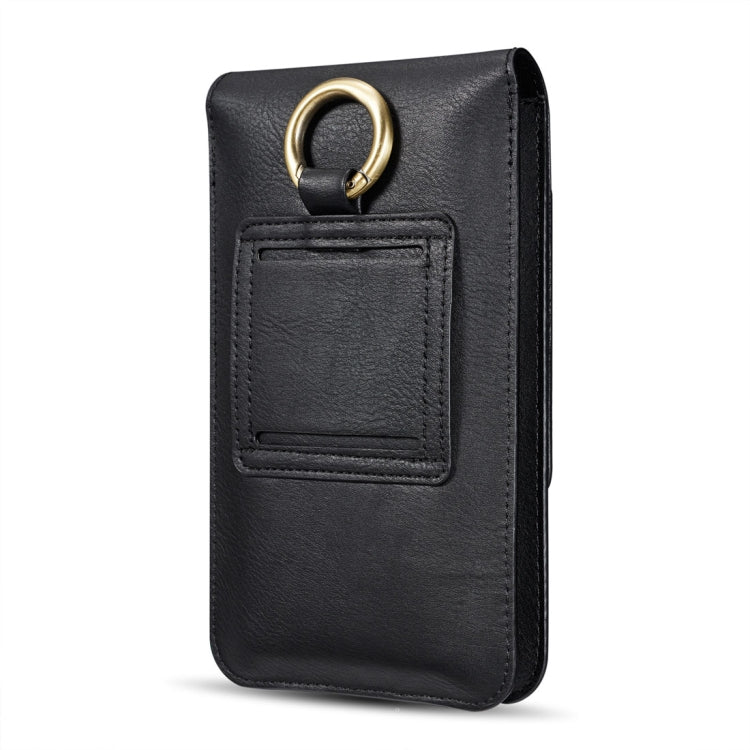 DG.MING Universal Cowskin Leather Protective Case Waist Bag with Card Slots & Hook, For iPhone, Samsung, Sony, Huawei, Meizu, Lenovo, ASUS, Oneplus, Xiaomi, Cubot, Ulefone, Letv, DOOGEE, Vkworld, and other Smartphones Below 5.2 inch(Black) - More iPhone Cases by DG.MING | Online Shopping UK | buy2fix