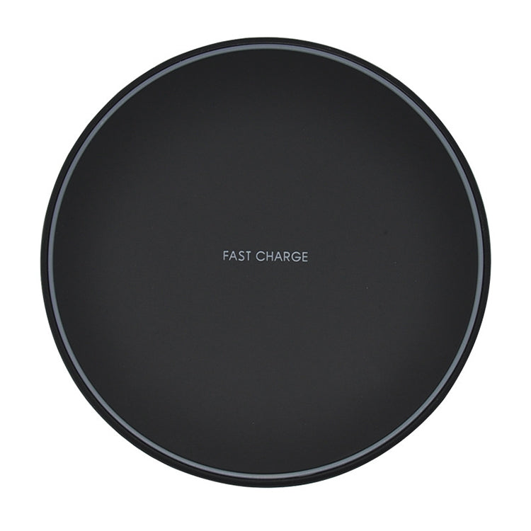 KD-1 Ultra-thin 10W Fast Charging Wireless Charger for Android Phones & iPhone(Black) - Apple Accessories by buy2fix | Online Shopping UK | buy2fix