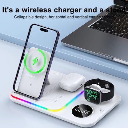 30W 4 in 1 Multifunctional Wireless Charger (White) - Wireless Charger by buy2fix | Online Shopping UK | buy2fix