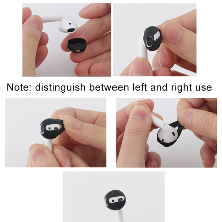 1 Pair Wireless Bluetooth Earphone Silicone Ear Caps Earpads for Apple AirPods(Transparent) - Apple Accessories by buy2fix | Online Shopping UK | buy2fix