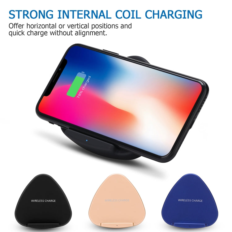 QK11 10W ABS + PC Fast Charging Qi Wireless Charger Pad(Black) - Apple Accessories by buy2fix | Online Shopping UK | buy2fix