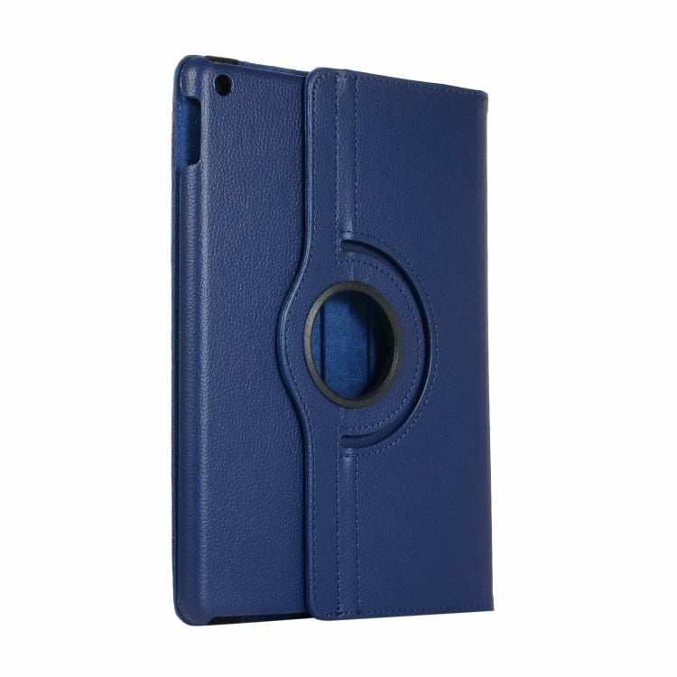 For iPad 10.2 / iPad Air 2019 10.5 / iPad 10.2 2020 Litchi Texture Horizontal Flip 360 Degrees Rotation Leather Case(Blue) - iPad 10.2 Cases by buy2fix | Online Shopping UK | buy2fix