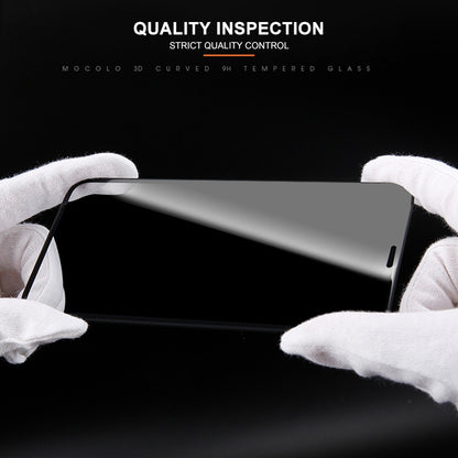 For iPhone 11 / XR mocolo 0.33mm 9H 3D Round Edge Privacy Anti-glare Tempered Glass Film(Black) - iPhone XR Tempered Glass by mocolo | Online Shopping UK | buy2fix