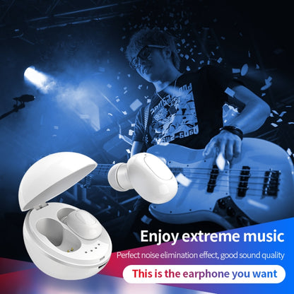 A10 TWS Space Capsule Shape Wireless Bluetooth Earphone with Magnetic Charging Box & Lanyard, Support HD Call & Automatic Pairing Bluetooth(White) - TWS Earphone by buy2fix | Online Shopping UK | buy2fix