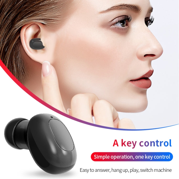 A10 TWS Space Capsule Shape Wireless Bluetooth Earphone with Magnetic Charging Box & Lanyard, Support HD Call & Automatic Pairing Bluetooth(White) - TWS Earphone by buy2fix | Online Shopping UK | buy2fix