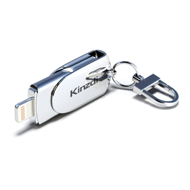 Kinzdi 512GB USB 2.0 + 8 Pin Interface Metal Twister Flash U Disk (Silver) - USB Flash Drives by Kinzdi | Online Shopping UK | buy2fix