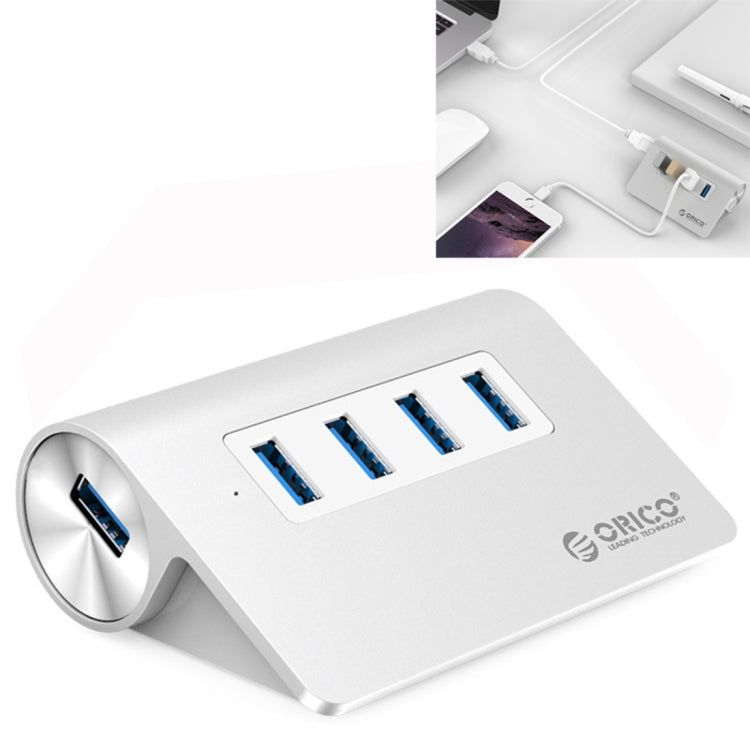 ORICO M3H4-V1 Aluminum Alloy 4 USB 3.0 Ports HUB - USB HUB by ORICO | Online Shopping UK | buy2fix