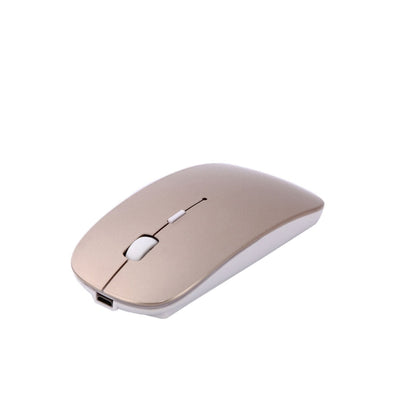 MC-008 Bluetooth 3.0 Battery Charging Wireless Mouse for Laptops and Android System Mobile Phone (Gold) -  by buy2fix | Online Shopping UK | buy2fix