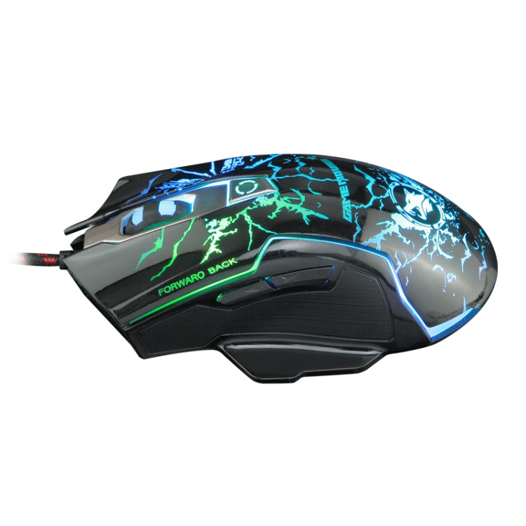 K-RAY M728 Ergonomics Design Game Backlight USB Wired Mouse(Black) - Wired Mice by K-RAY | Online Shopping UK | buy2fix