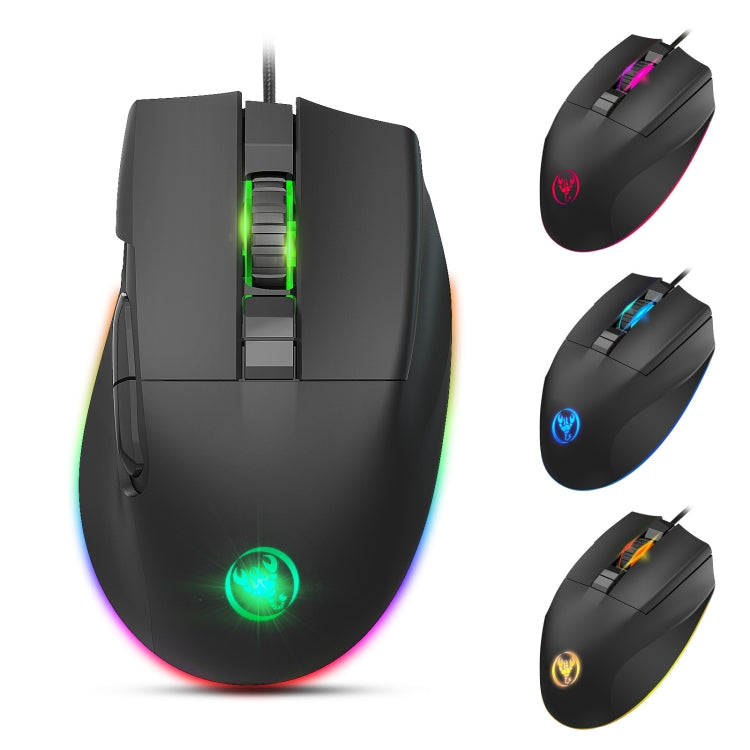 HXSJ A905 8-buttons 7200 DPI Programmable Wired Gaming Mouse, Cable Length: 1.6m - Wired Mice by HXSJ | Online Shopping UK | buy2fix